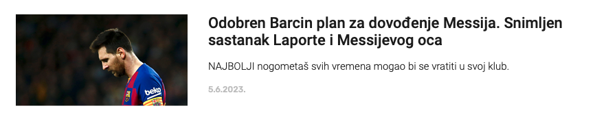 Leo Messi se vraća u Barcelonu?